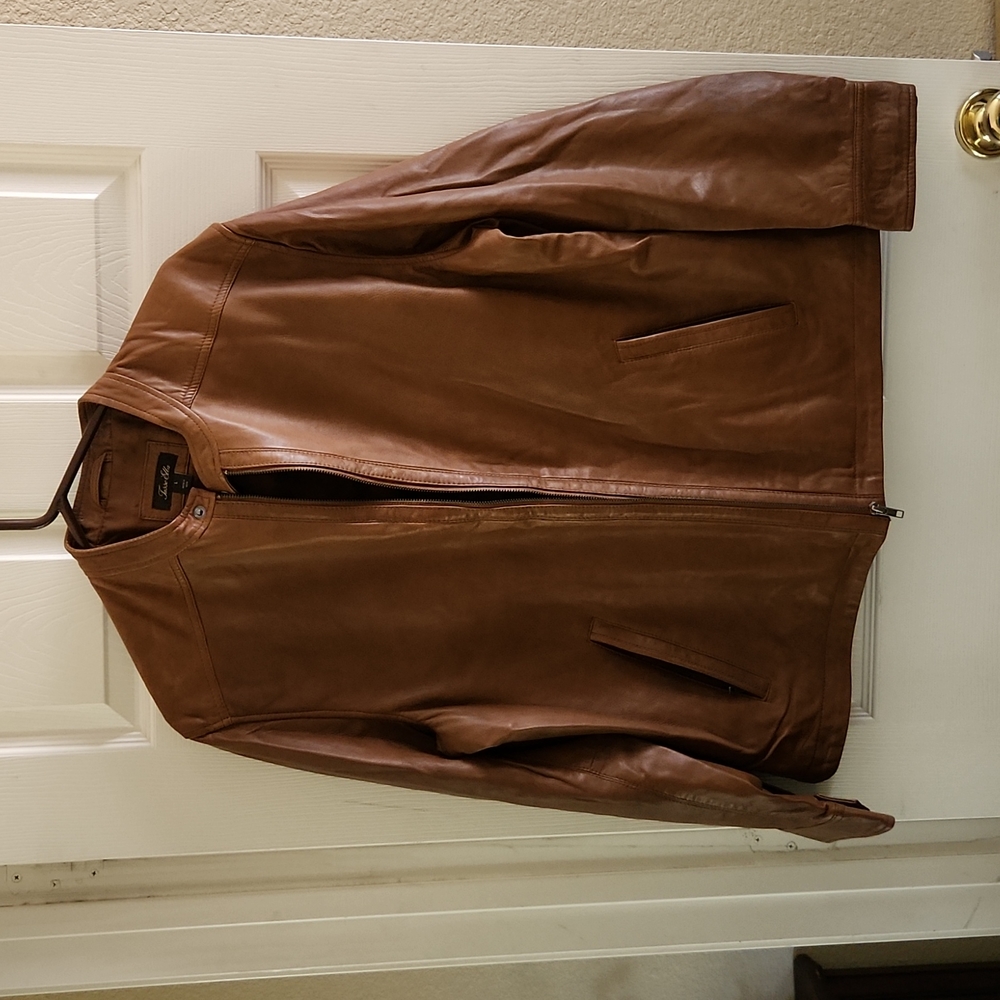 Tasso Elba Leather Jacket